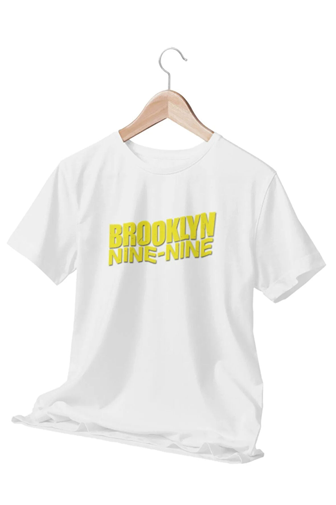 Brooklyn Nine Nine Baskılı Hediyelik Beyaz Unisex T-Shirt