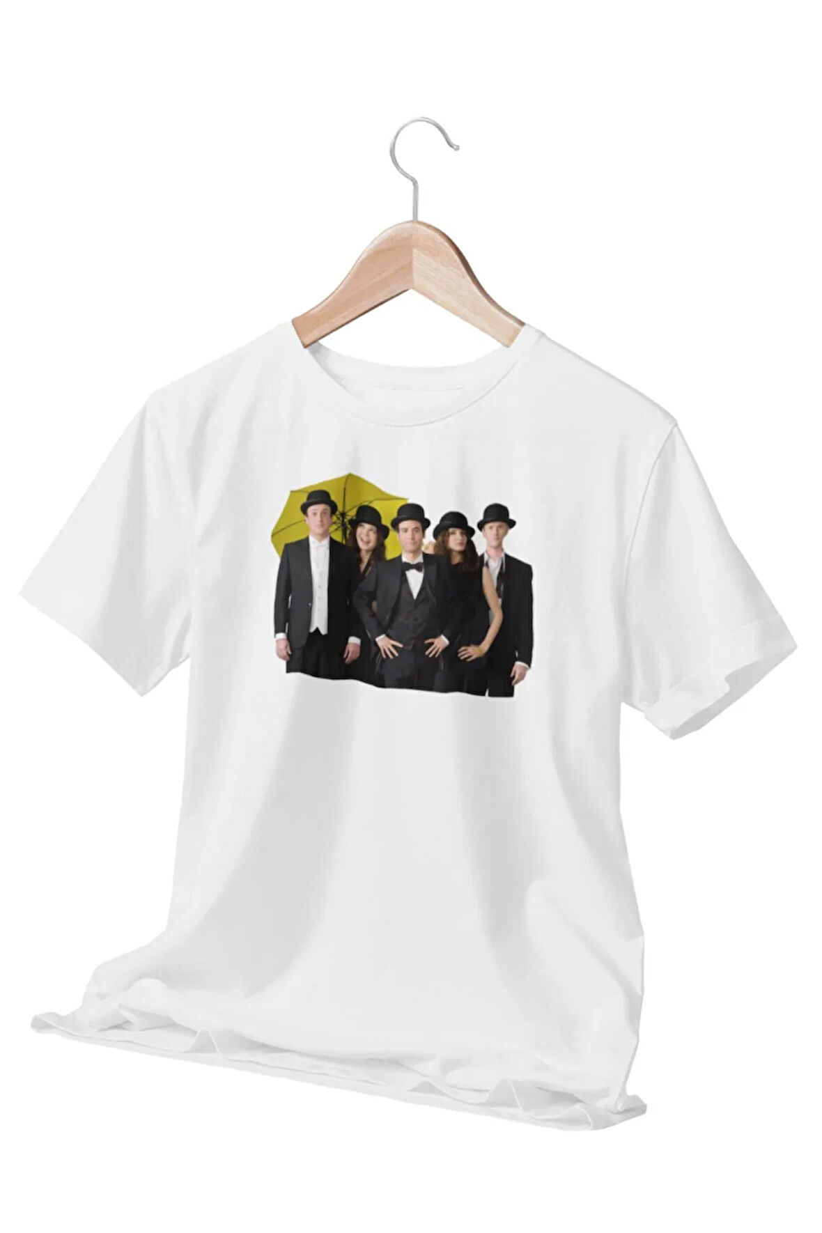 How I Met Your Mother Hımym Baskılı Hediyelik Beyaz Unisex T-Shirt