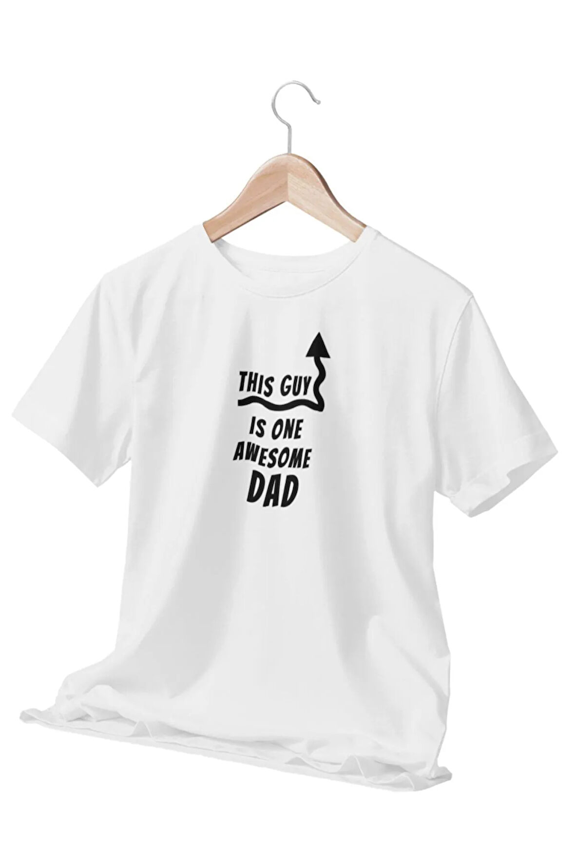 This Guy Is One Awesome Dad Babalar Günü Hediyelik Beyaz Unisex T-Shirt