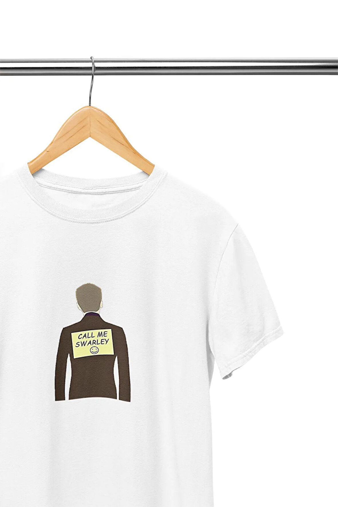 Call Me Swarley Barney Stinson Baskılı How I Met Your Mother Eğlenceli Beyaz Unisex T-Shirt
