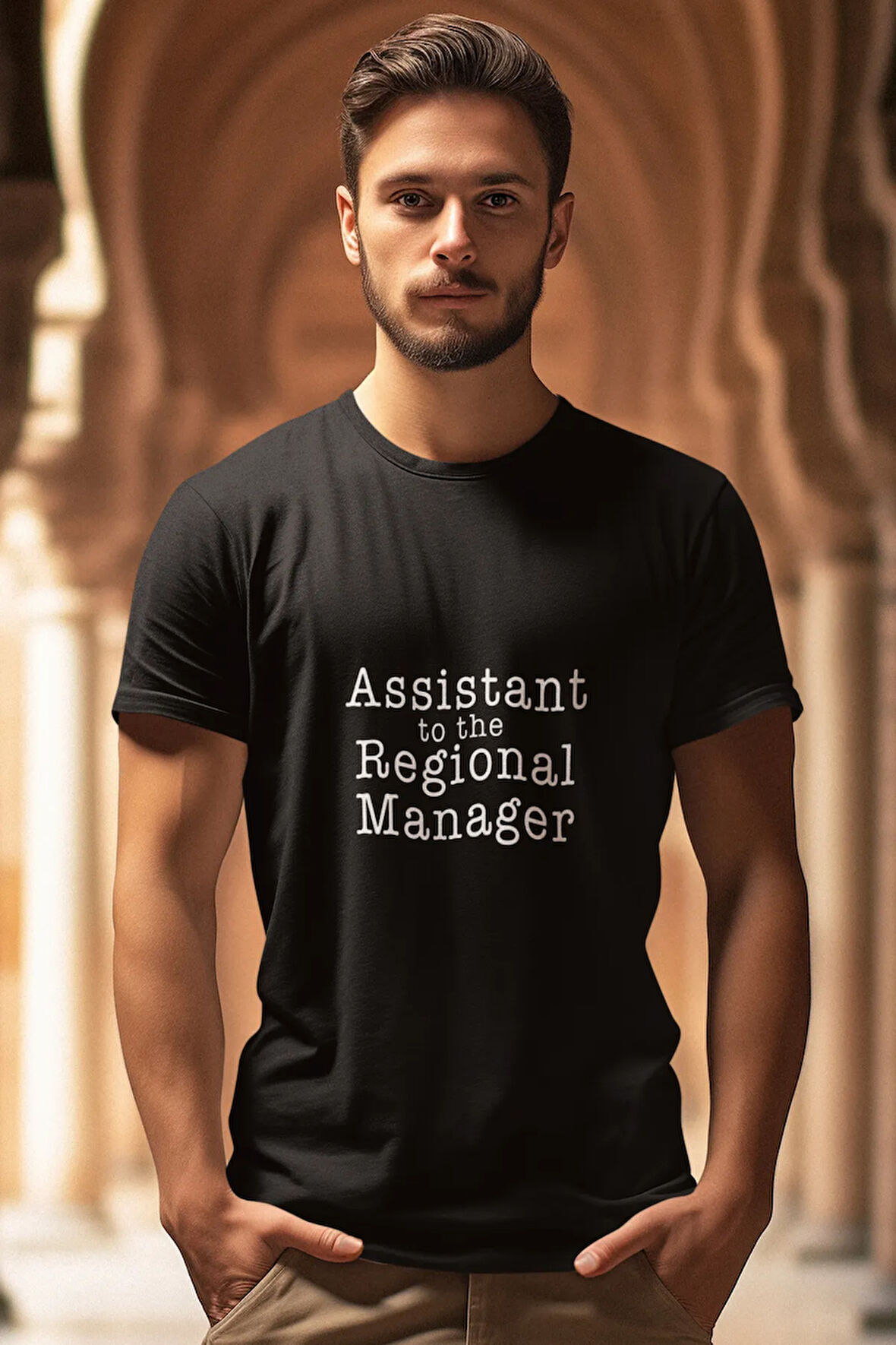 Assistant To The Regional Manager Dwight Schrute Baskılı The Office Eğlenceli Renkli Unisex T-Shirt