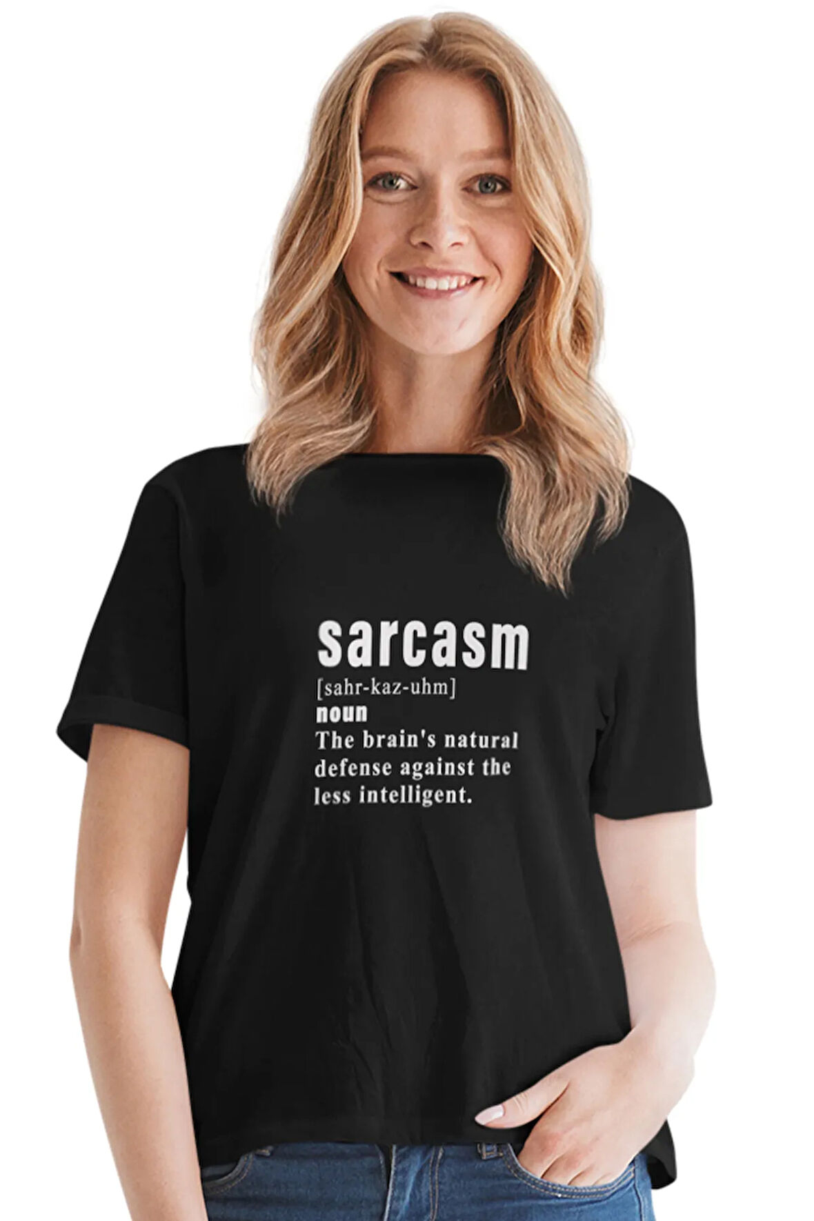 Sarcasm Baskılı Eğlenceli Hediyelik Renkli Unisex T-Shirt