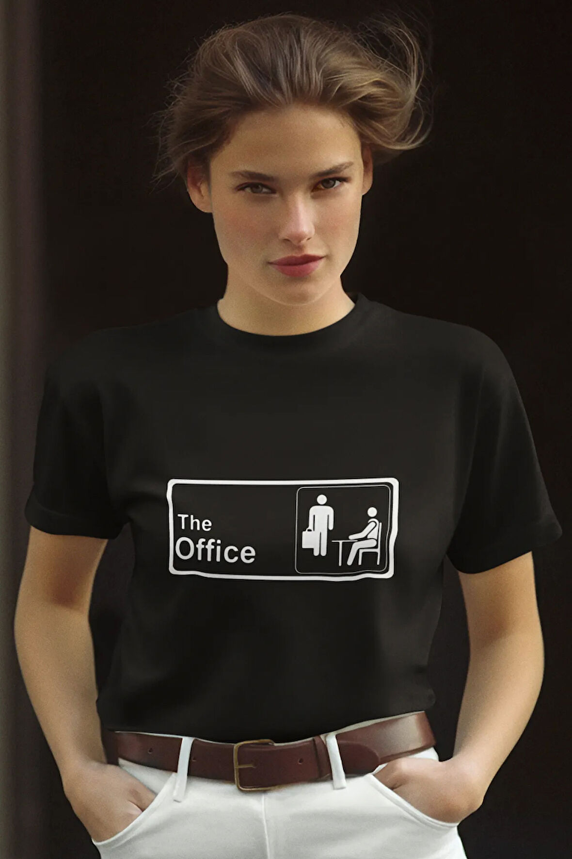 The Office Jenerik Baskılı Eğlenceli Hediyelik Renkli Unisex T-Shirt