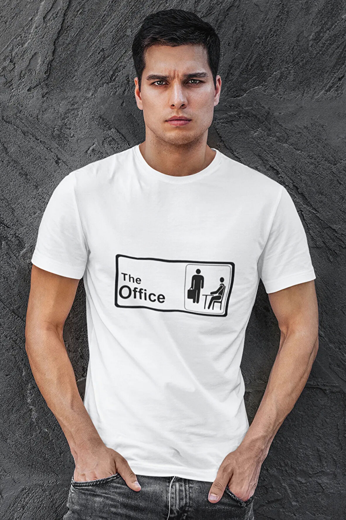 The Office Jenerik Baskılı Eğlenceli Hediyelik Renkli Unisex T-Shirt