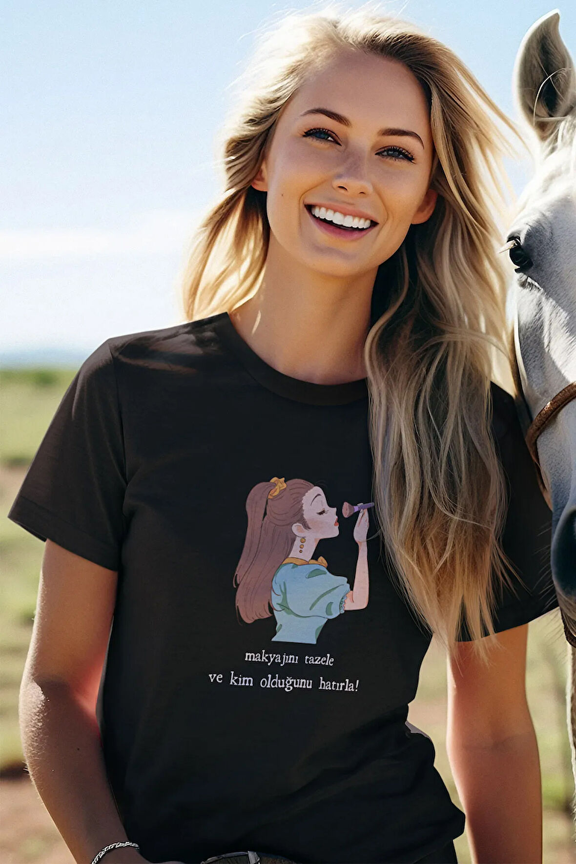 Kim Olduğunu Hatırla Baskılı Eğlenceli Hediyelik Kadın T-Shirt
