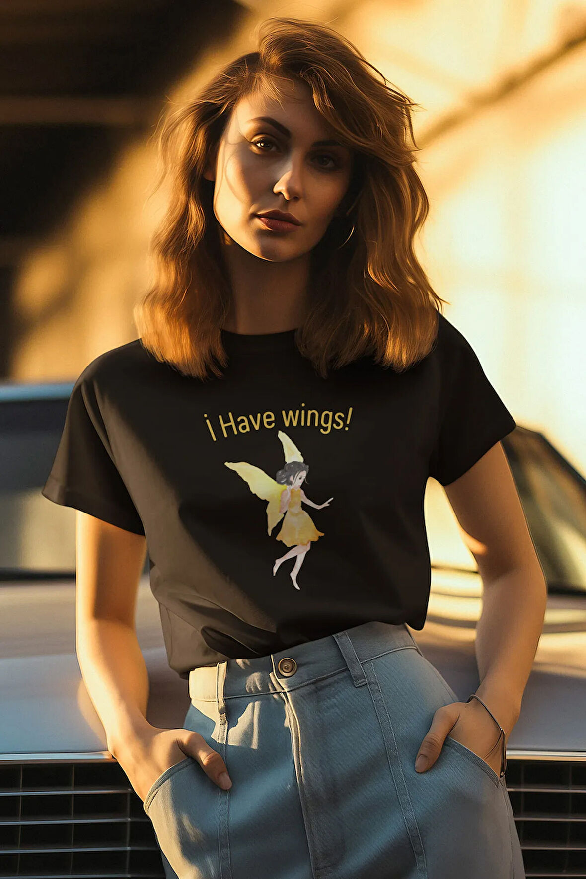 Peri Temalı Kadın T-Shirt