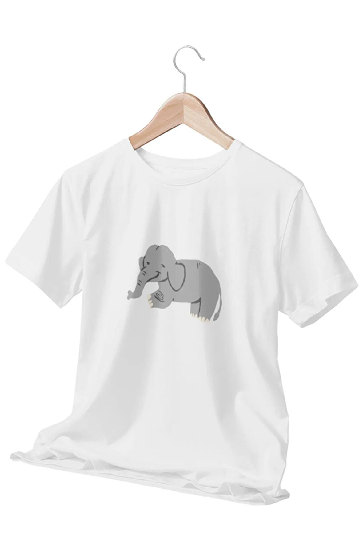 Canvas Fil Baskılı Beyaz Unisex T-Shirt