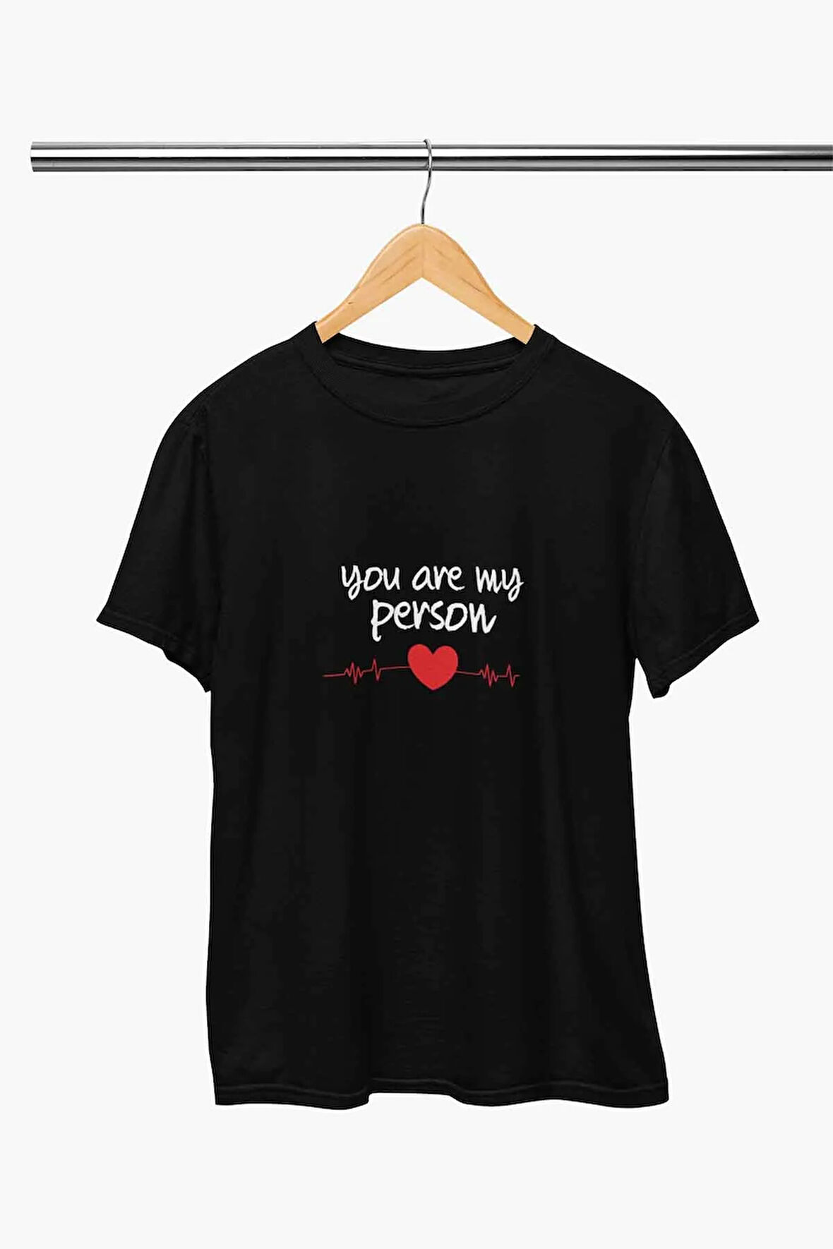 You Are My Person Baskılı Sevgili Eş Hediyelik Beyaz Unisex T-Shirt