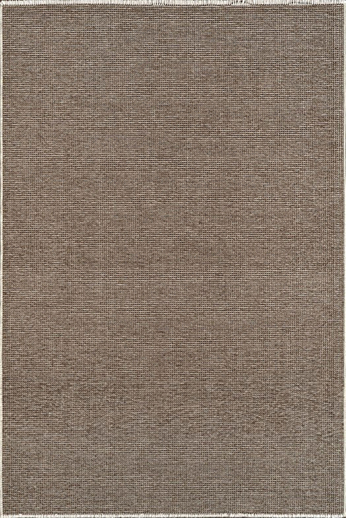 Atlas Halı Ecole QF02A Kahverengi Pamuk Akrilik Silinebilir Leke Tutmaz Yumuşak Dokulu Kilim Halı