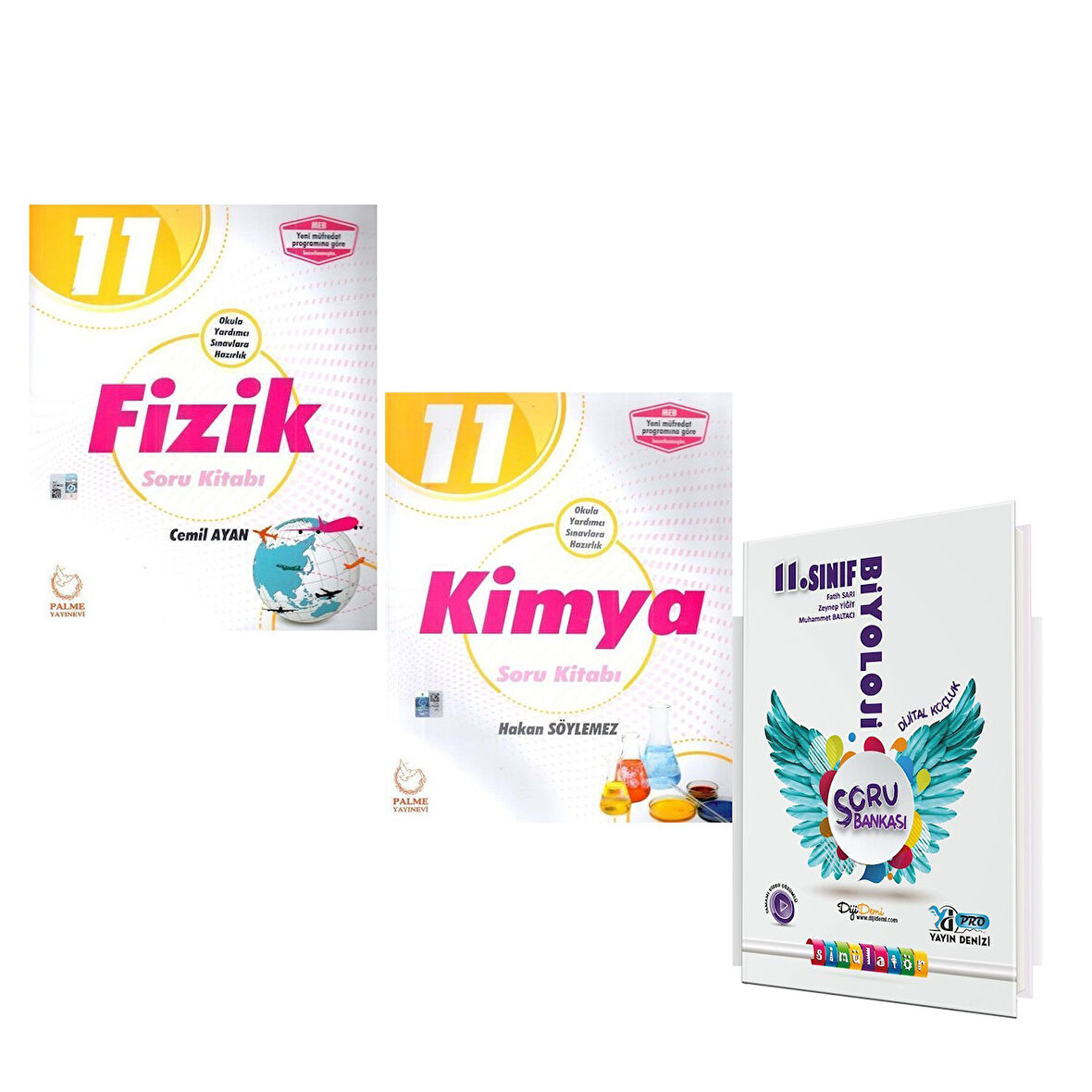 Palme 11.Sınıf Fizik Kimya ve Yayın Denizi Biyoloji Soru Bankası Seti 3 Kitap