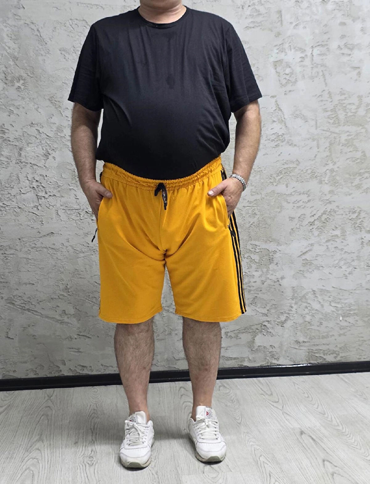 QUITS KIDS-2245-BATTAL BEDEN ŞERİTLİ ŞORT