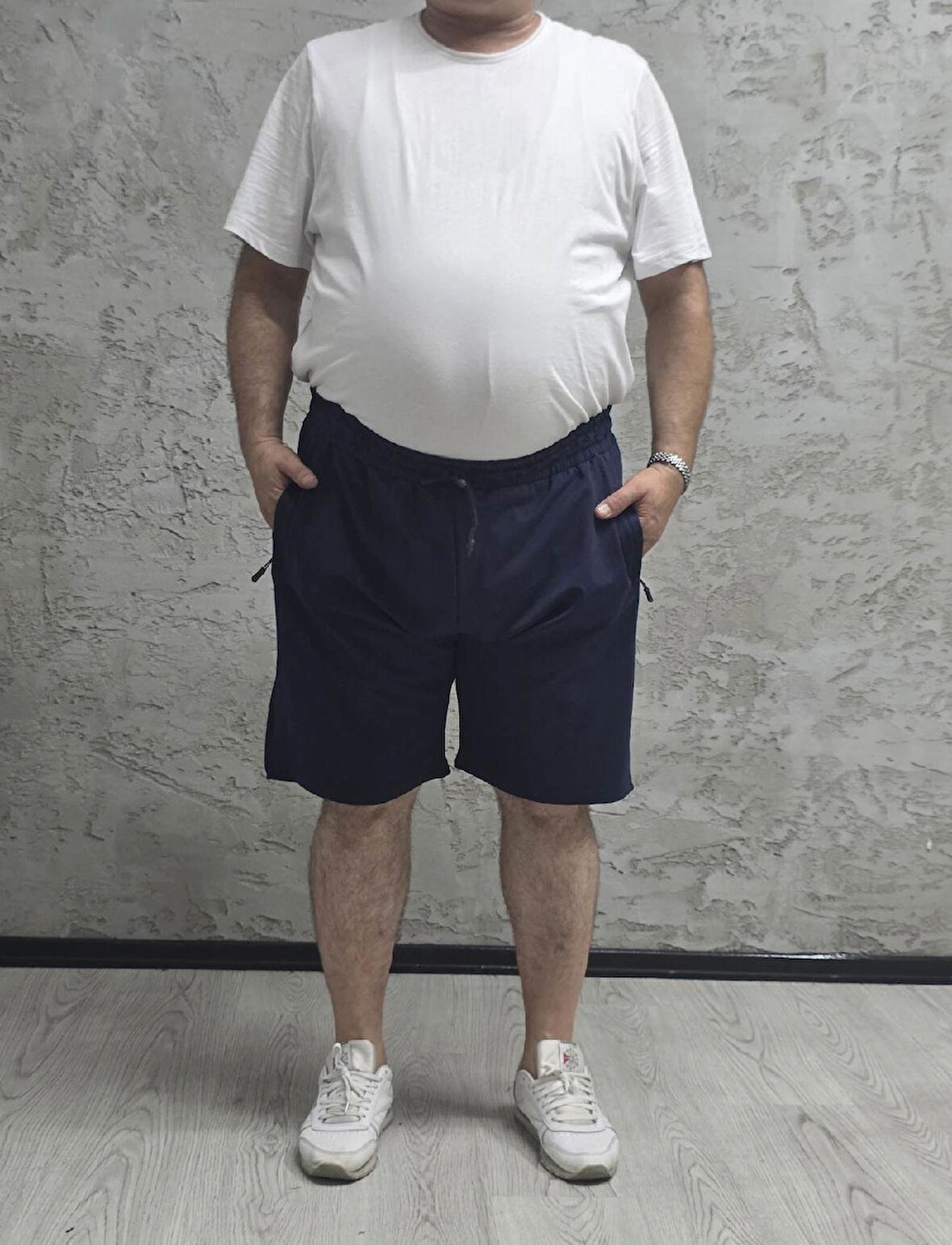 QUITS KIDS-2335-BATTAL BEDEN DÜZ ŞORT