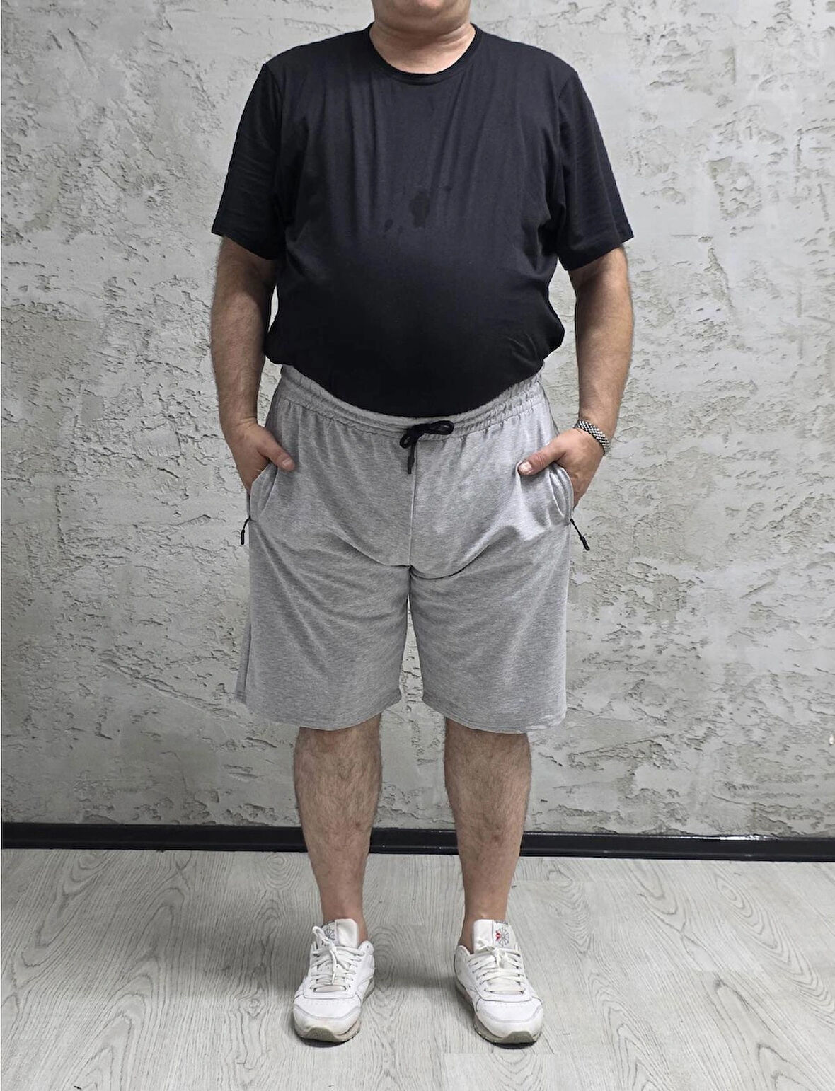 QUITS KIDS-2335-BATTAL BEDEN DÜZ ŞORT