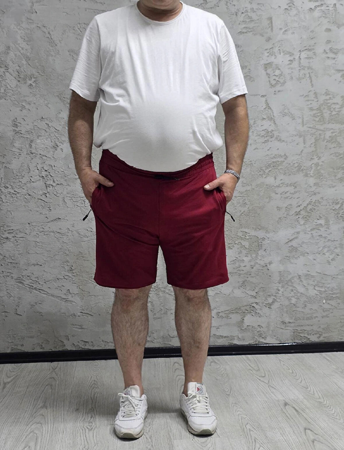 QUITS KIDS-2335-BATTAL BEDEN DÜZ ŞORT