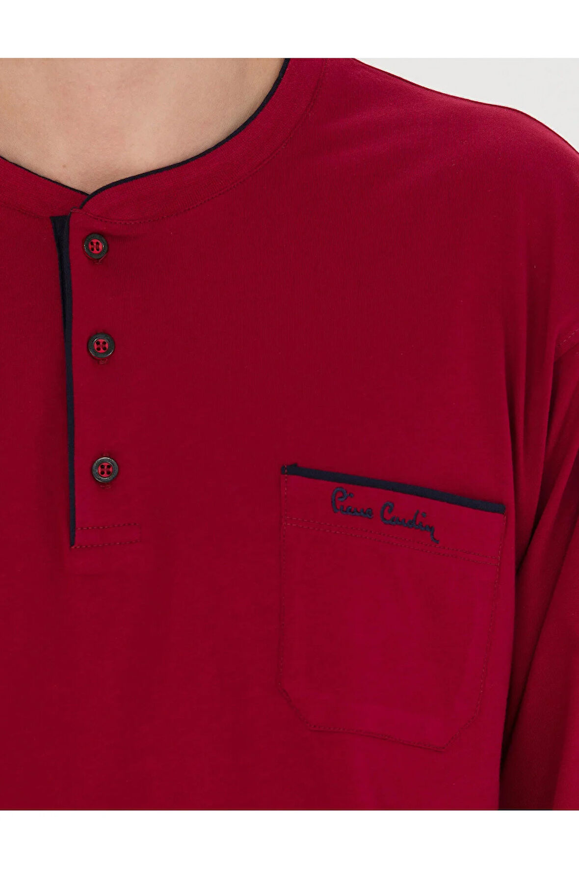 Pamuklu Uzun Kol Pijama Takımı-Beyaz Boxer&Atlet-Siyah Çorap 4'lü Damat Çeyiz Seti Q3U1O1K1.K1.A