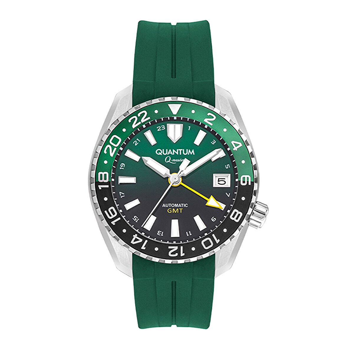 Quantum QMG1105.375 Erkek Kol Saati – Otomatik GMT Mekanizma, 20 ATM Su Geçirmez, Safir Cam