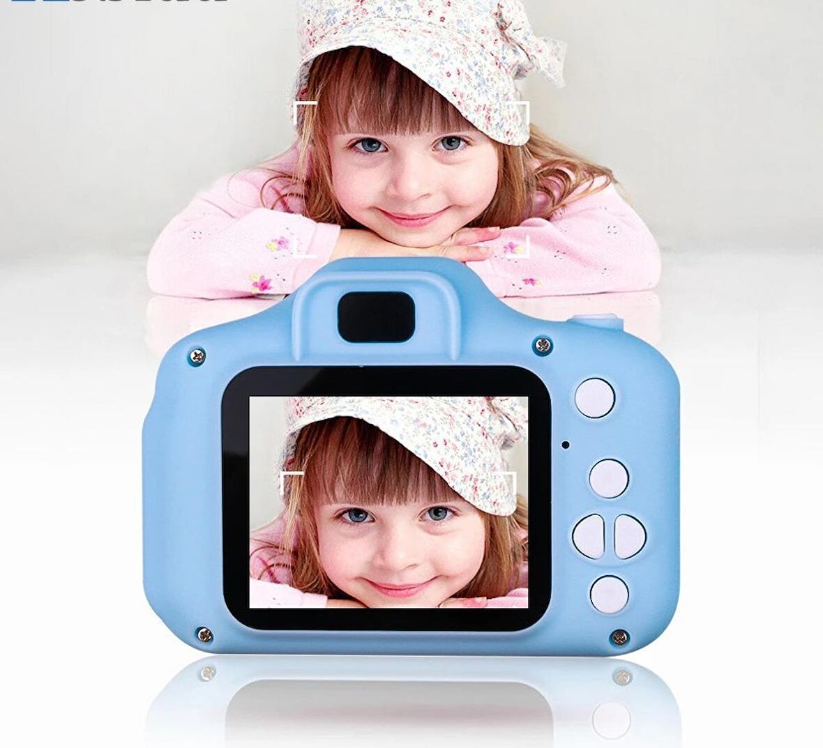 qasul Mini 1080p Hd Kamera Çocuklar Için Dijital Fotoğraf Makinesi Pembe Mavi QASUL2CMR9.