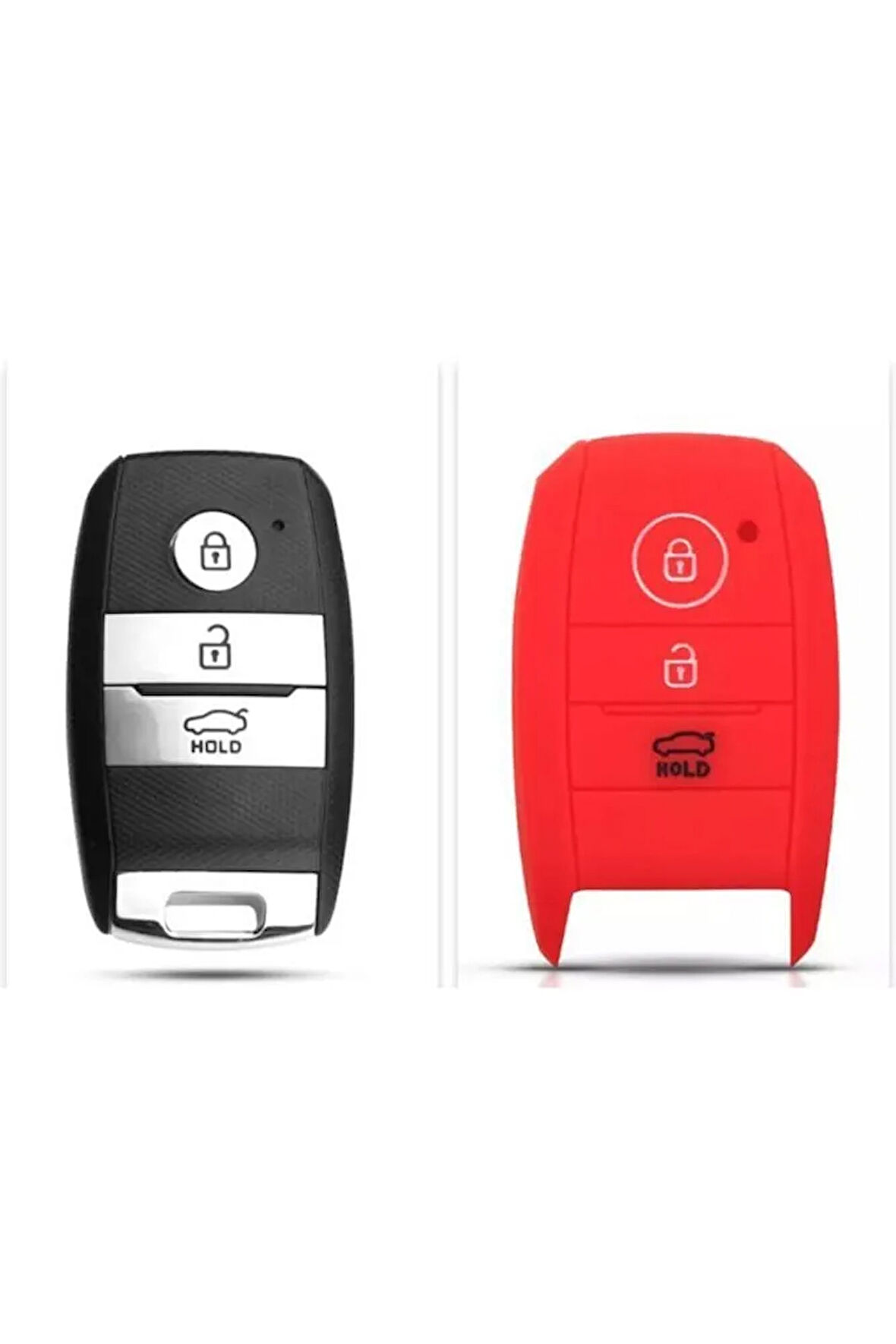 Kia Rio Ceed Soul Sportage Sorento Carens Picanto Uyumlu Silikon Anahtar Koruma Kılıf Sustasız Model