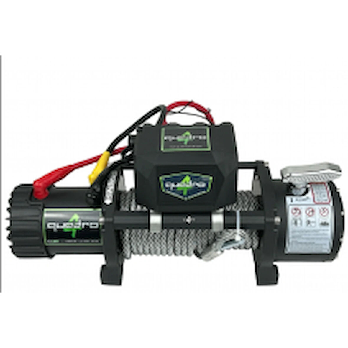 QUATRO 13500lb Çekiciler İçin Özel Üretim Çelik Halatlı Vinç / 12V