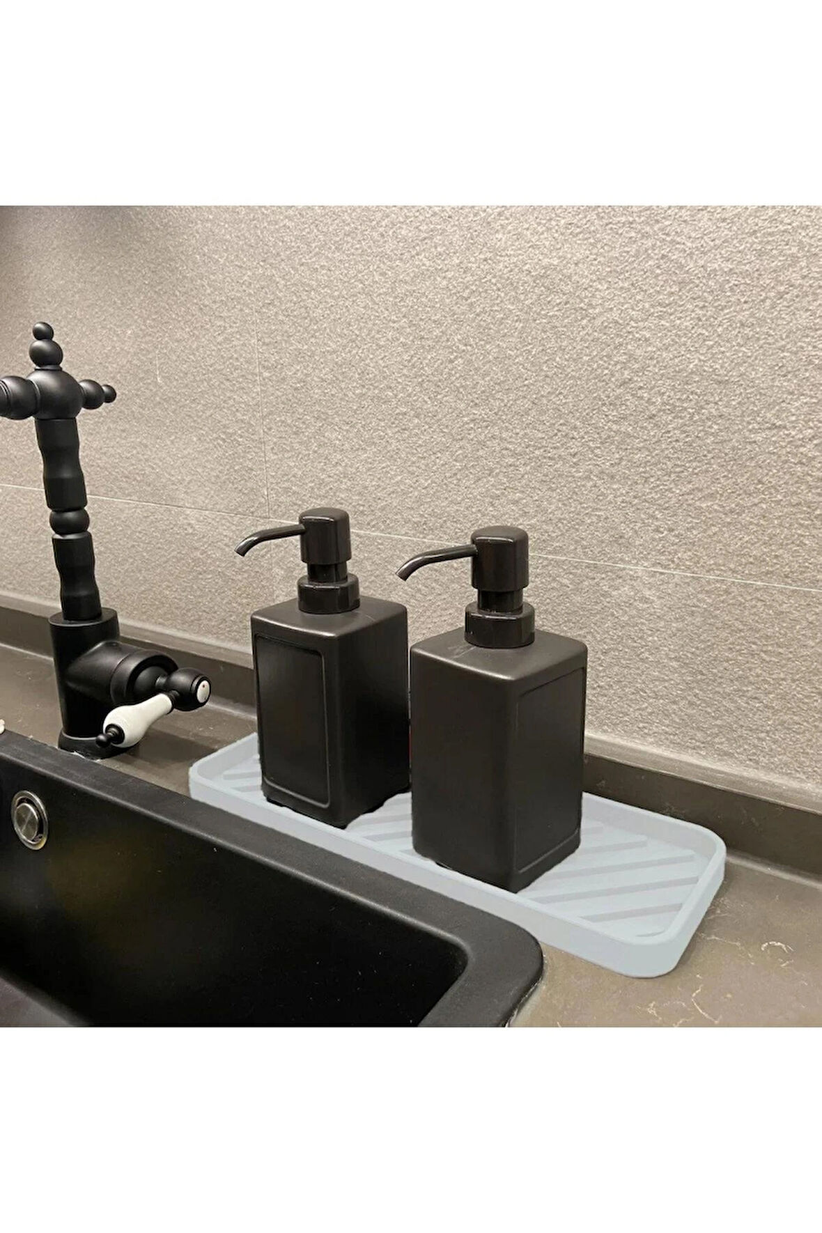 TİNEKE  Silikon Yağdanlık Yağlık Standı Altlık ,çok Amaçlı Organizer Sunumluk ,sabunluk Altlığı 1 ADET BEYAZ