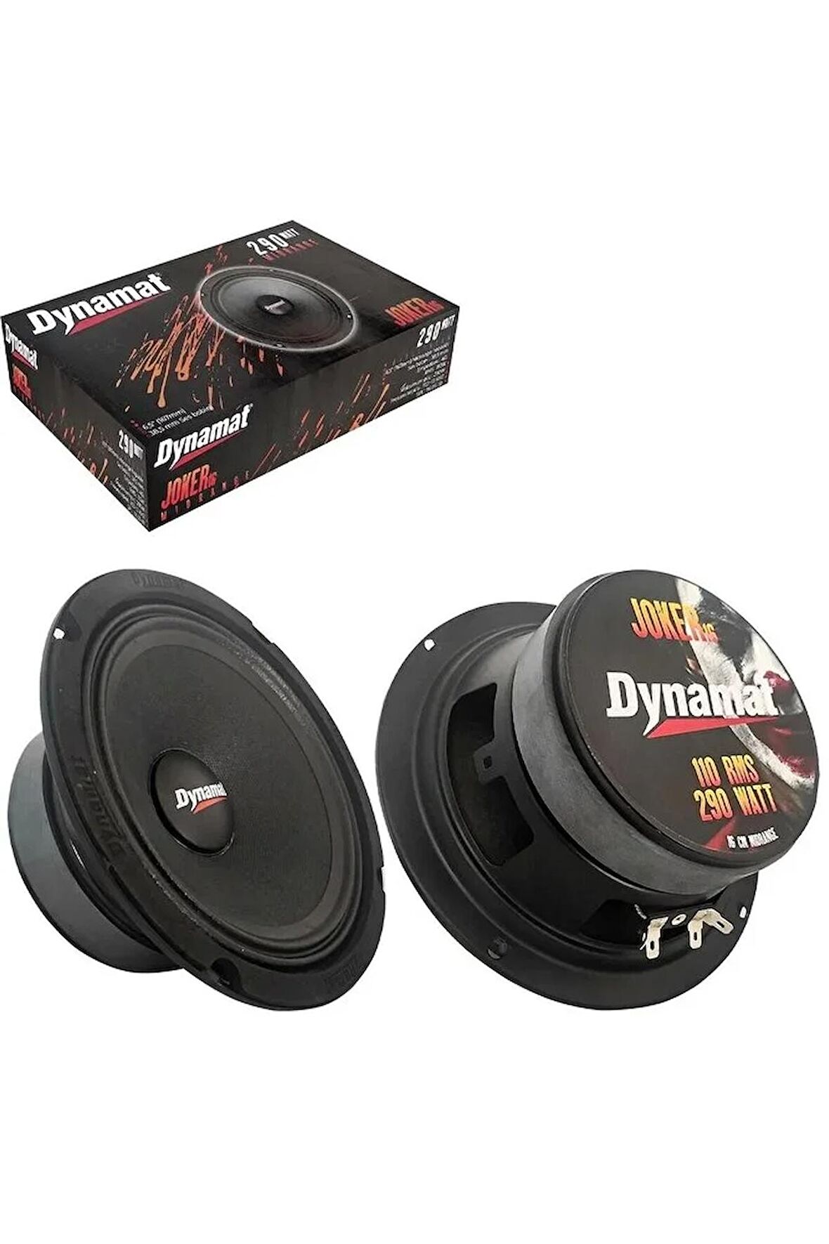 Dynamat 16 Cm Joker Serisi 110W Rms 290W Maksimum 2 Adet Midrange