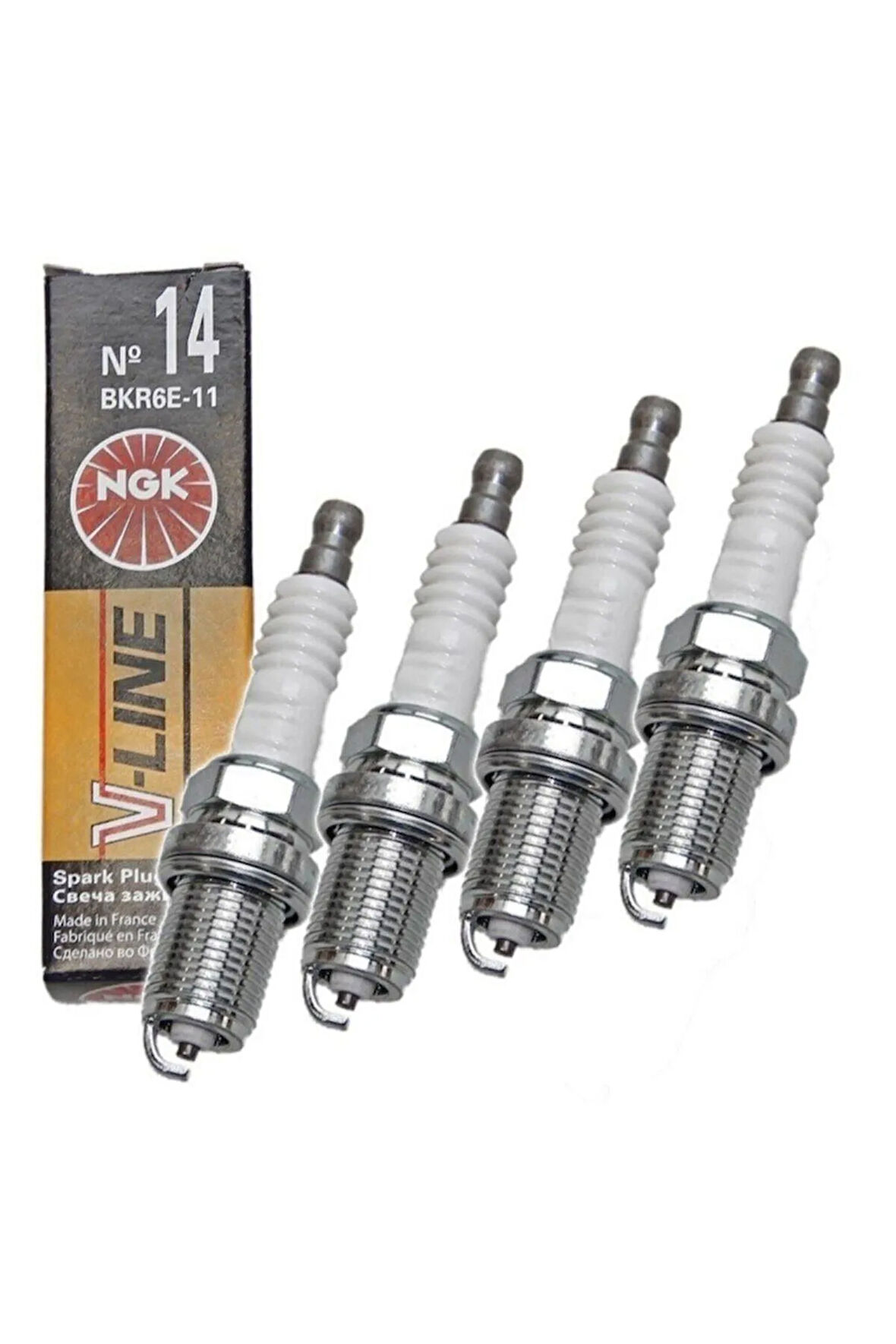 V-line Ateşleme Buji Takımı 4'lü Bkr6e-11 Özel Seri Vline Seri