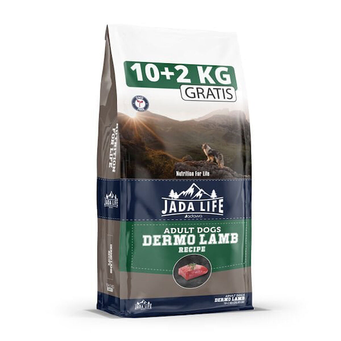 Jada Life Dermo Kuzu Etli Yetişkin Köpek Maması 10 Kg + 2 Kg Hediyeli