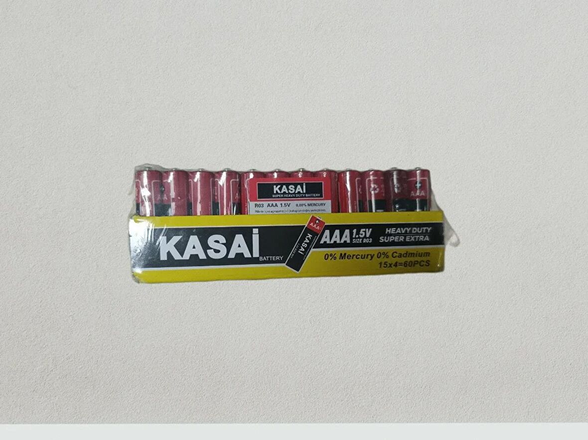 KASAİ AAA 1.5 KUMANDA PİLİ 15X4 60 ADET