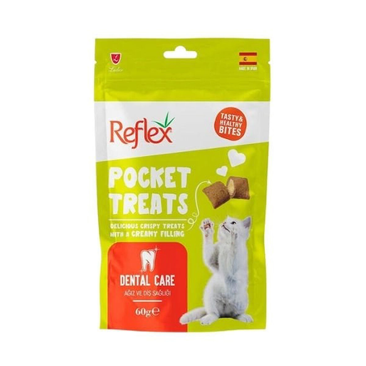 Reflex Pocket Treats Ağız ve Diş Sağlığı Destekleyici Kedi Ödül Maması 60 Gr