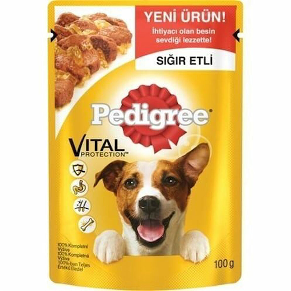 Pedigree Pouch Sığır Etli ve Tavuklu Yetişkin Konserve Köpek Maması 100 Gr