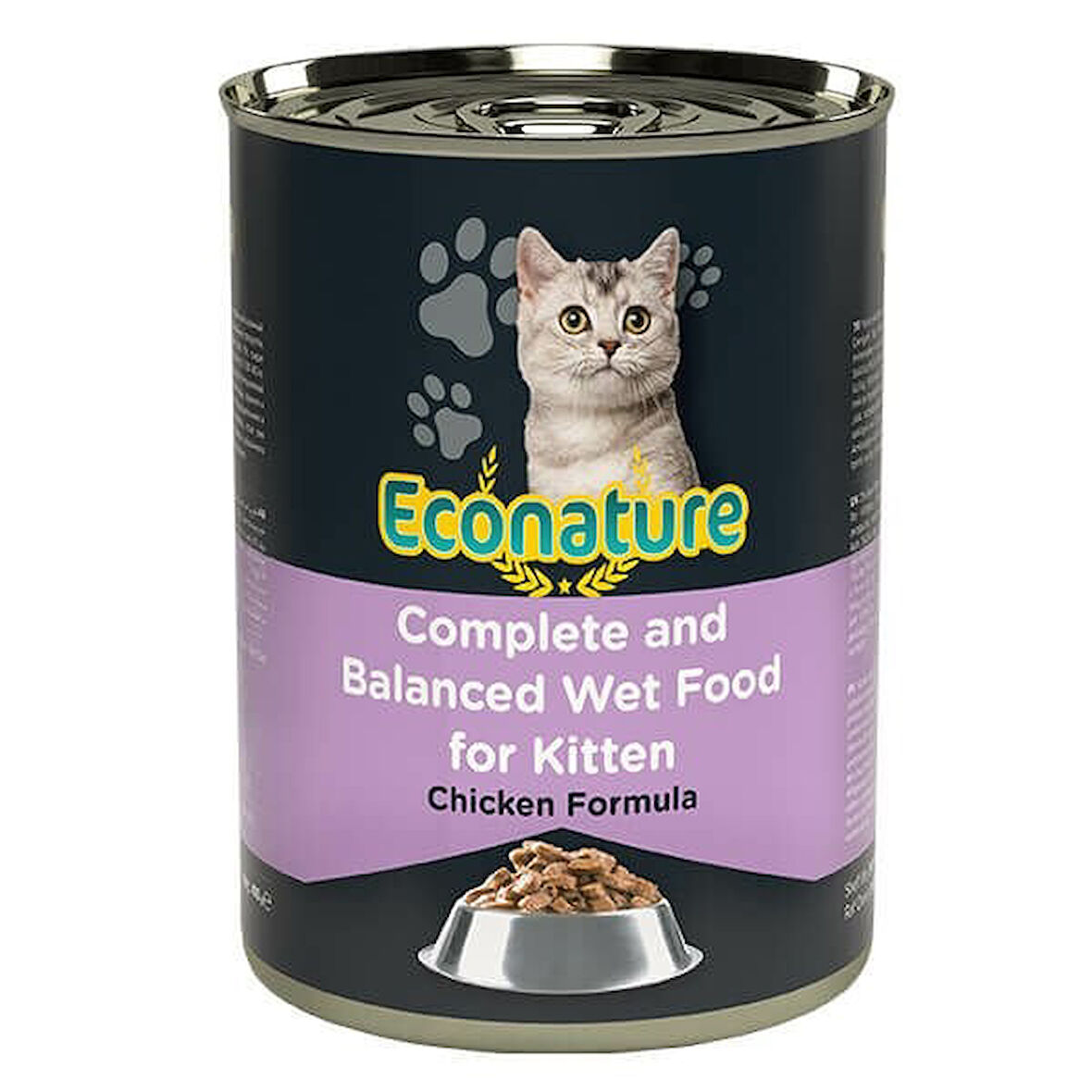 Econature Kitten Tavuklu Yavru Konserve Kedi Maması 400 Gr