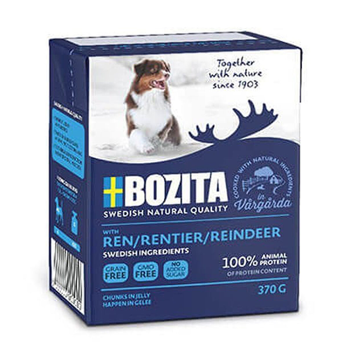 Bozita Naturals Geyikli Yetişkin Köpek Konservesi 370 Gr