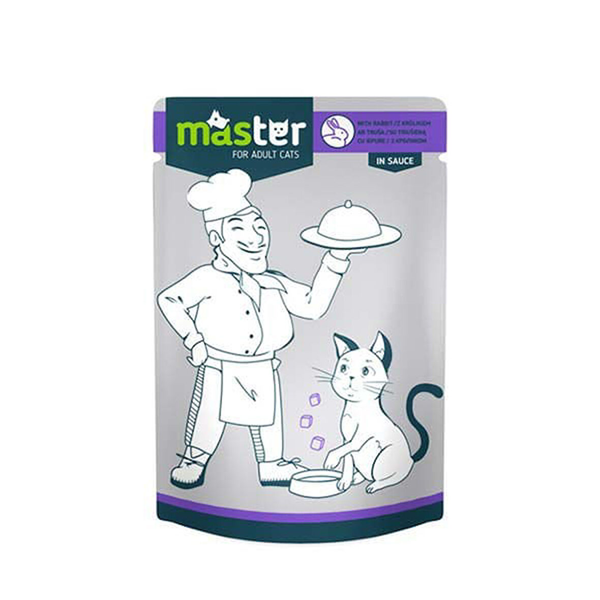 Master Soslu Dana Etli Pouch Konserve Kedi Maması 80 Gr