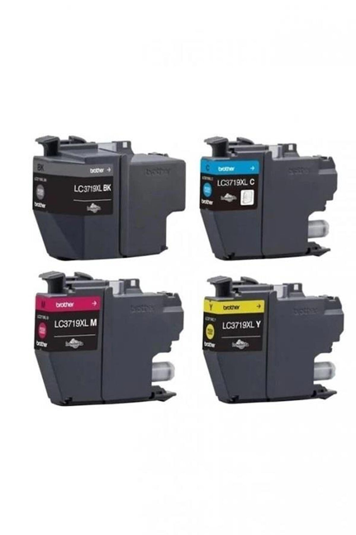 Tecprint Brother Uyumlu LC-3719XL (CMYK) 4 Renk Muadil Kartuş Takım Seti