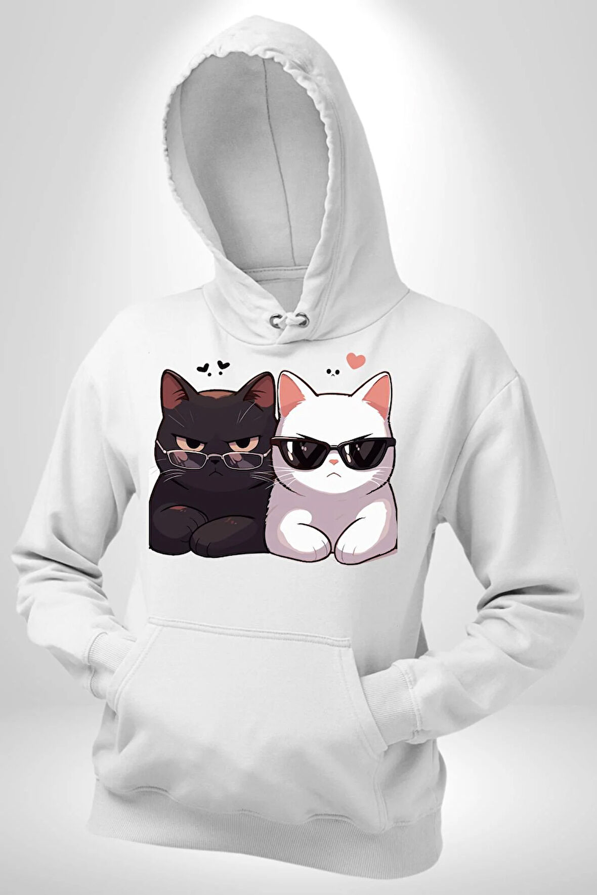 Deadpool Kahvaltı Tasarım Erkek Kadın Beyaz Dijital Baskılı Kapüşonlu Sweatshirt Hoodie