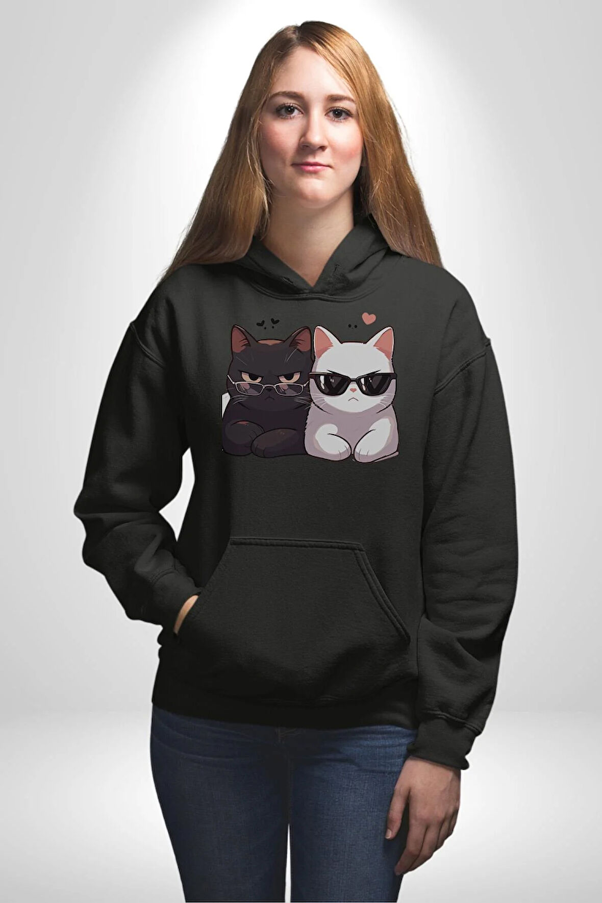Deadpool Kahvaltı Tasarım Erkek Kadın Siyah Dijital Baskılı Kapüşonlu Sweatshirt Hoodie
