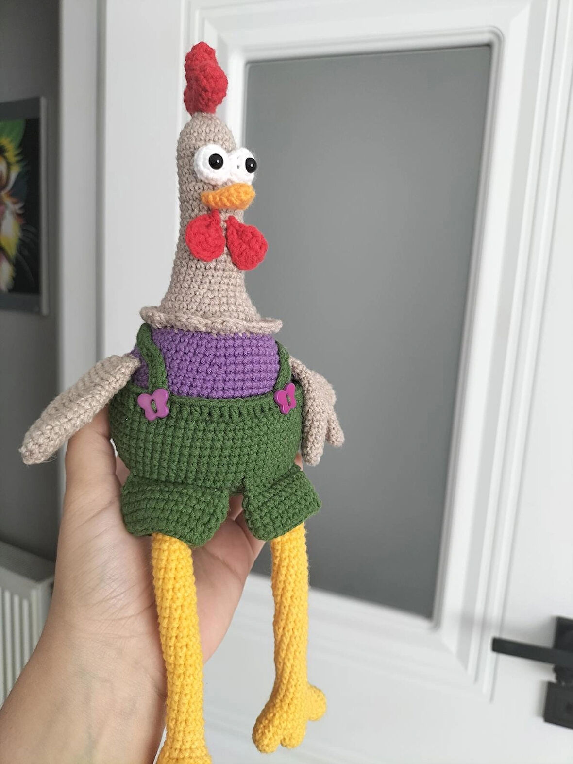 Amigurumi oyuncak Horoz Renkli 