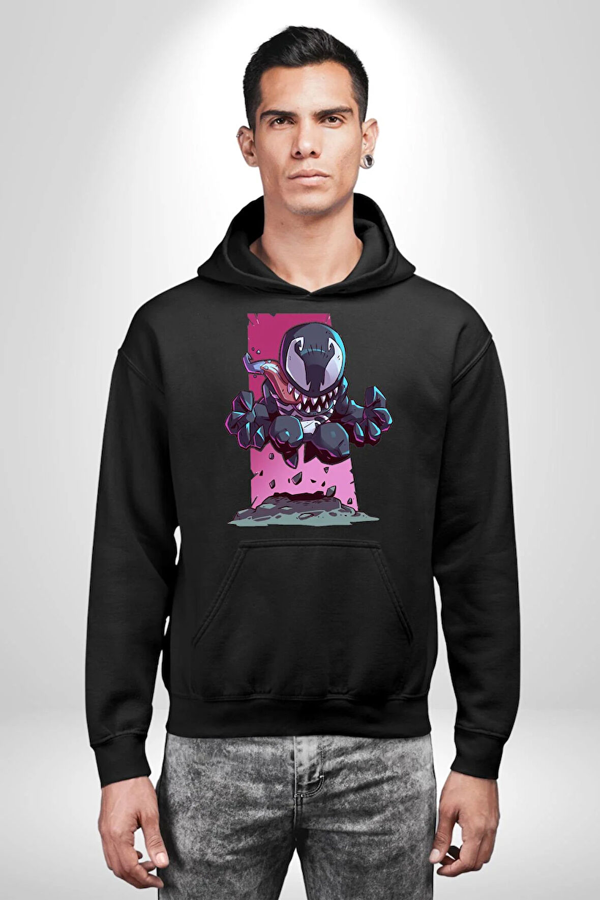 Sevimli Karanlık Karikatürize Çizgi Roman

 Erkek Kadın Siyah Dijital Baskılı Kapüşonlu Sweatshirt Hoodie