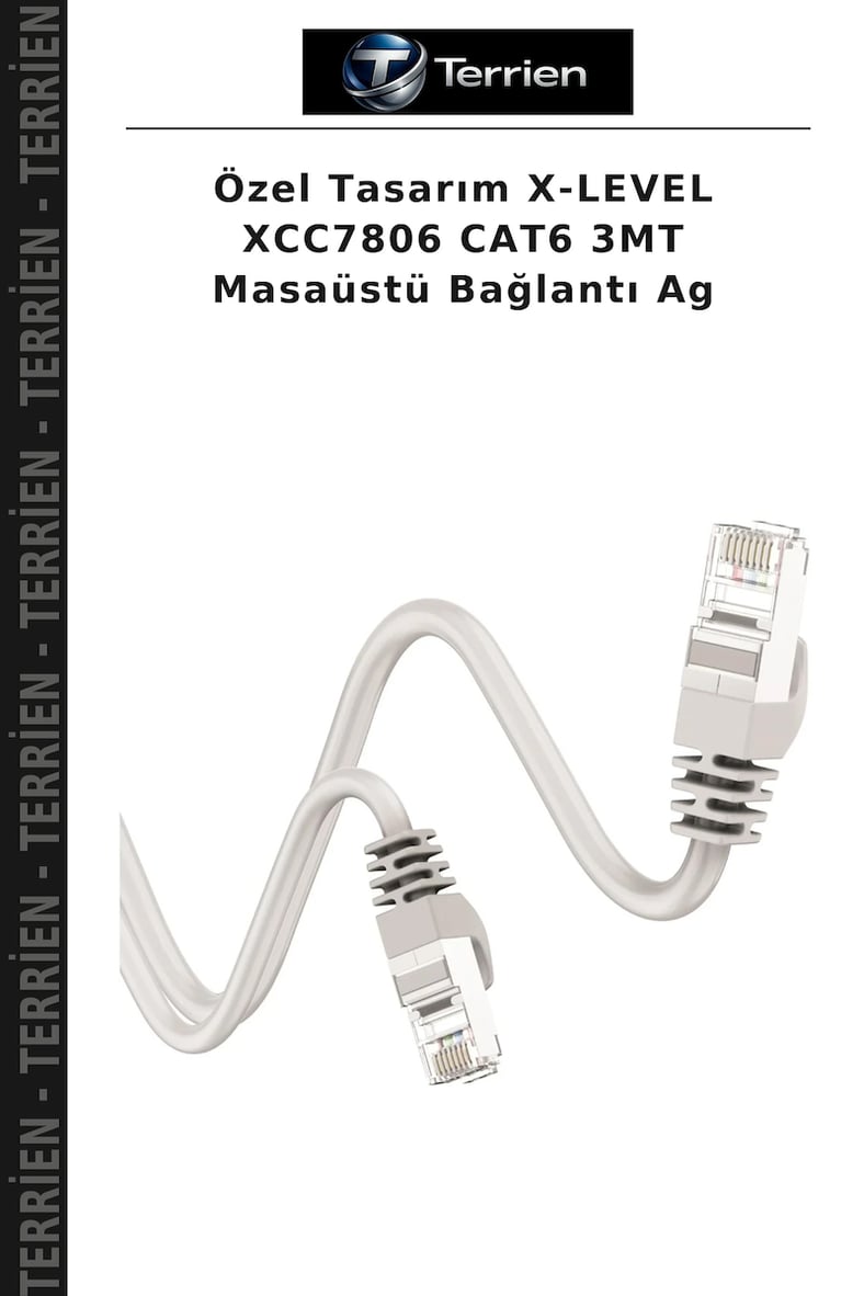 Özel Tasarım X-LEVEL XCC7806 CAT6 3MT Masaüstü Bağlantı Ag