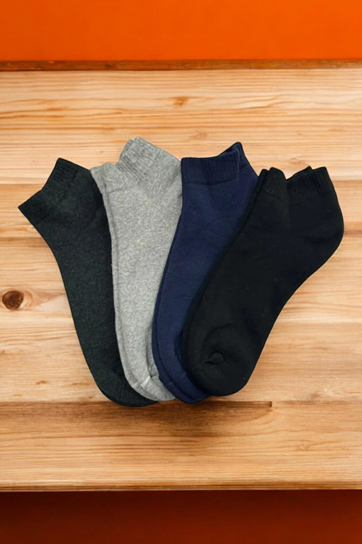 4 Çift Burun Dikişsiz Kadın Kalın Kışlık Havlu Patik Çorap