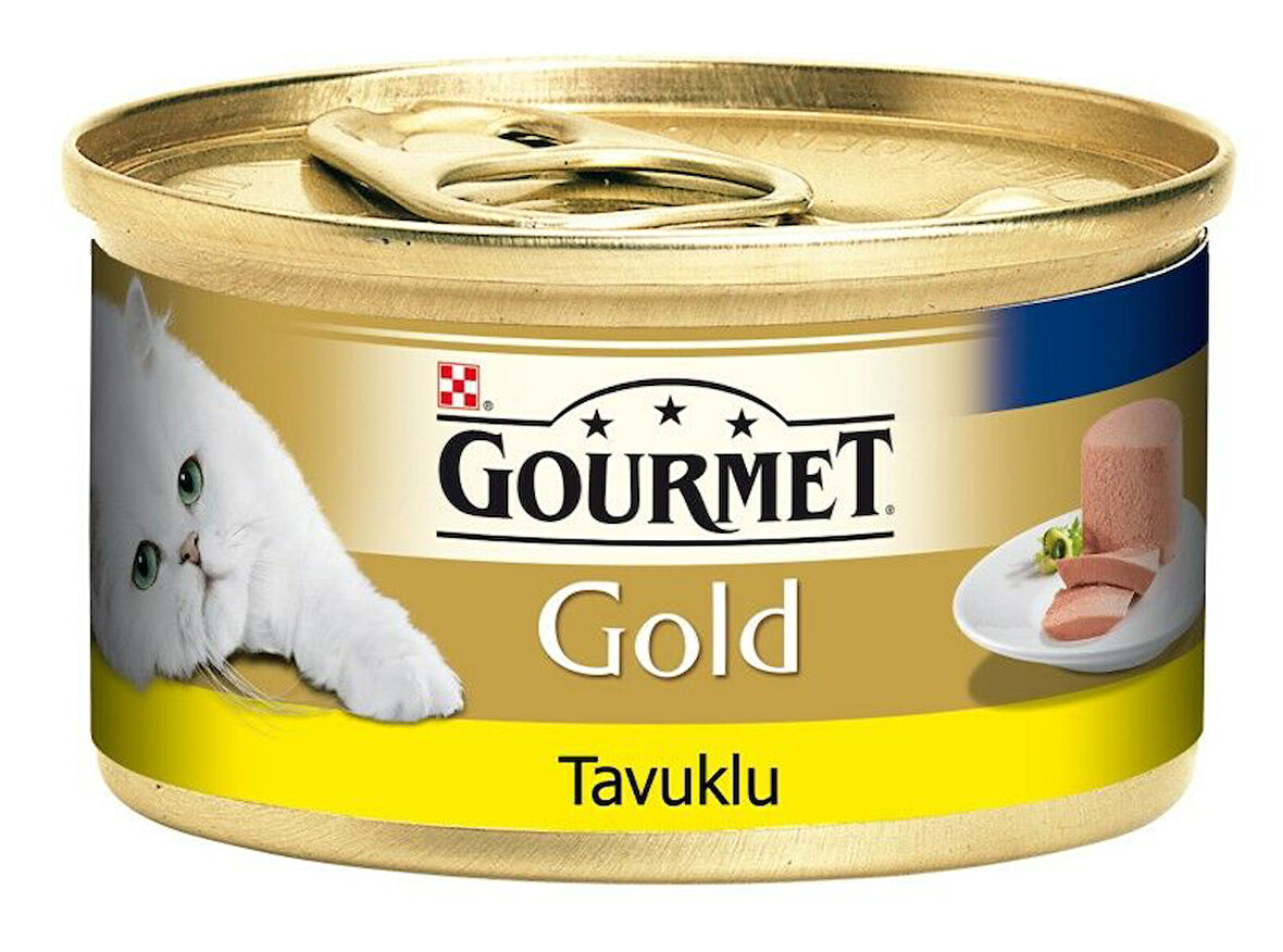 Gourmet Gold Kıyılmış Tavuklu Yetişkin Konserve Kedi Maması 85 Gr