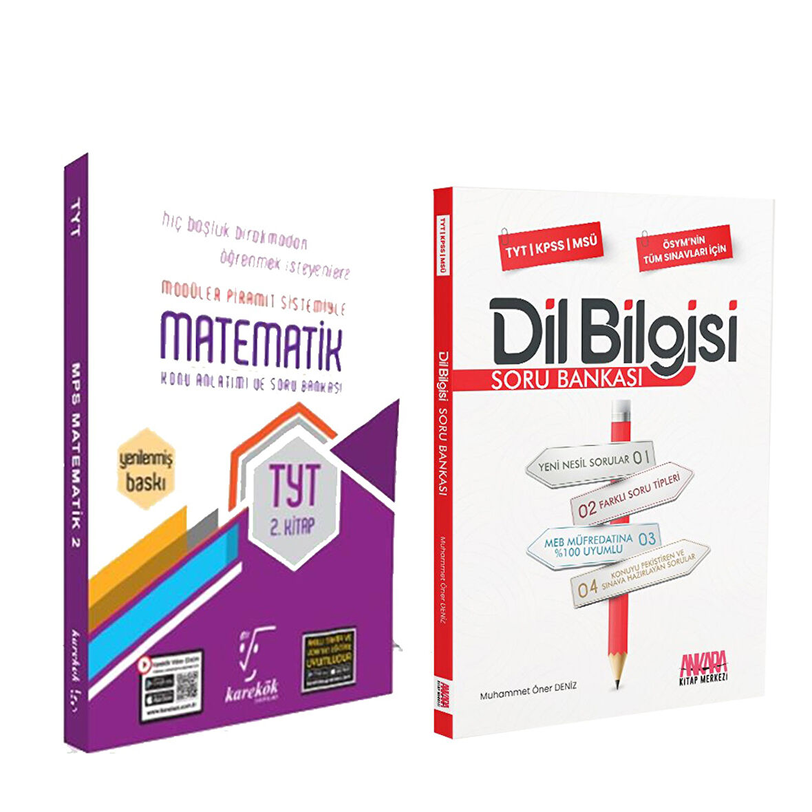 Karekök TYT Matematik Konu Anlatımı ve Soru Bankası 2. Kitap ve AKM Dil Bilgisi Seti 2 Kitap