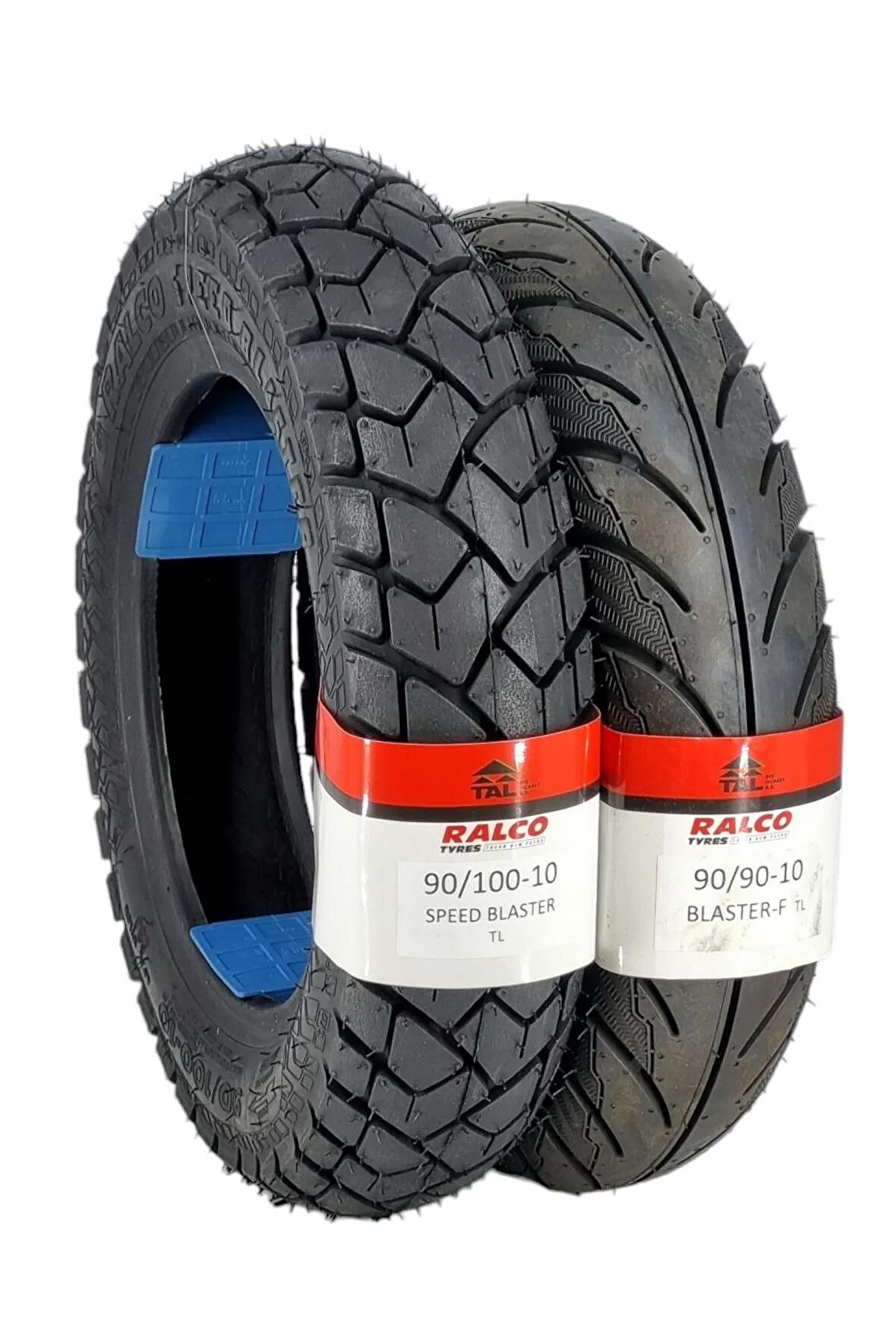 RALCO TYRES 90/100-10 VE 90/90-10 (TUBELESS - DUBLEKS) MOTOSİKLET LASTİK TAKIMI