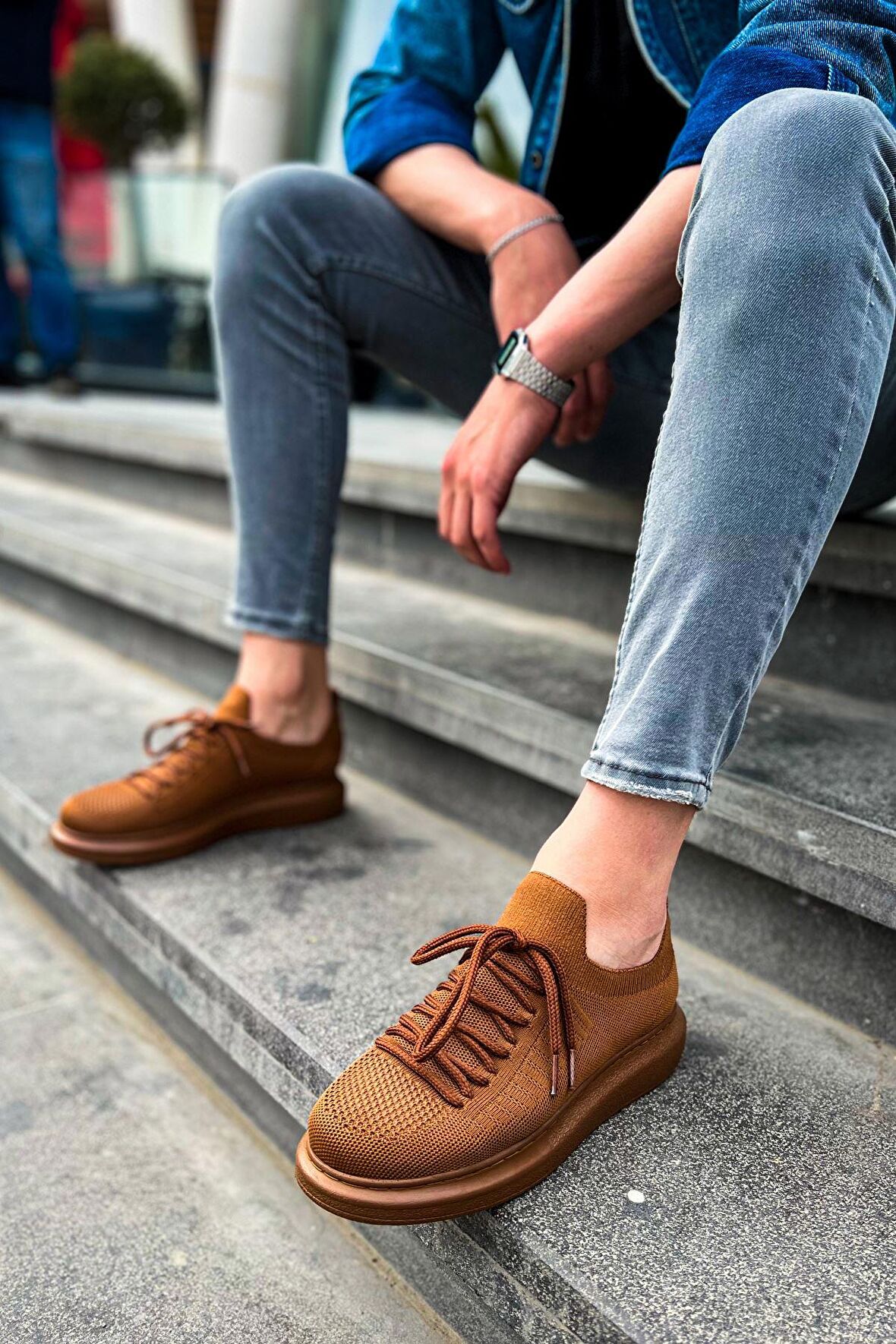 RAMER CH307 RT Tricot Erkek Ayakkabı KAHVE