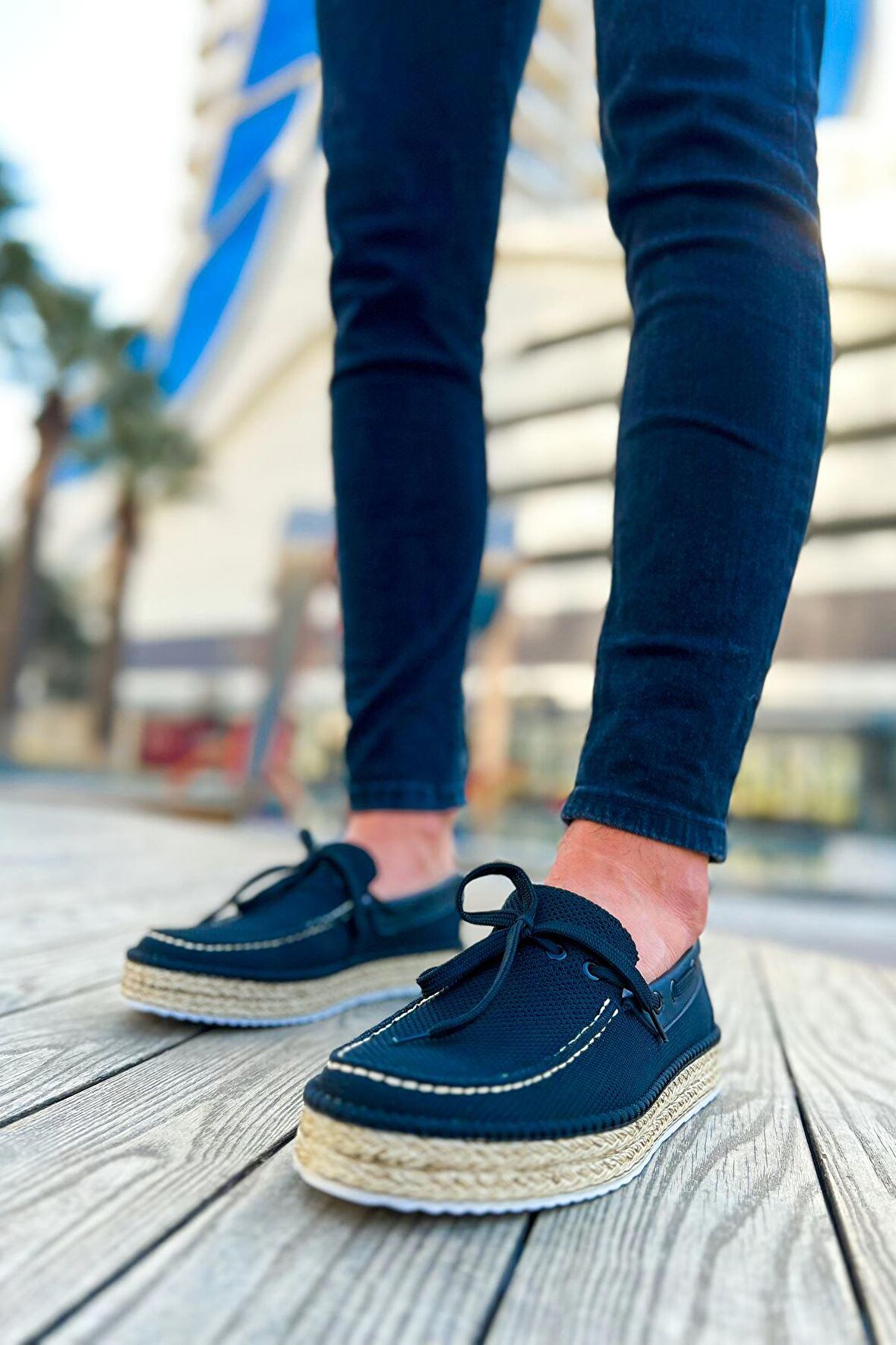 RAMER CH311 Espadril Erkek Ayakkabı SIYAH