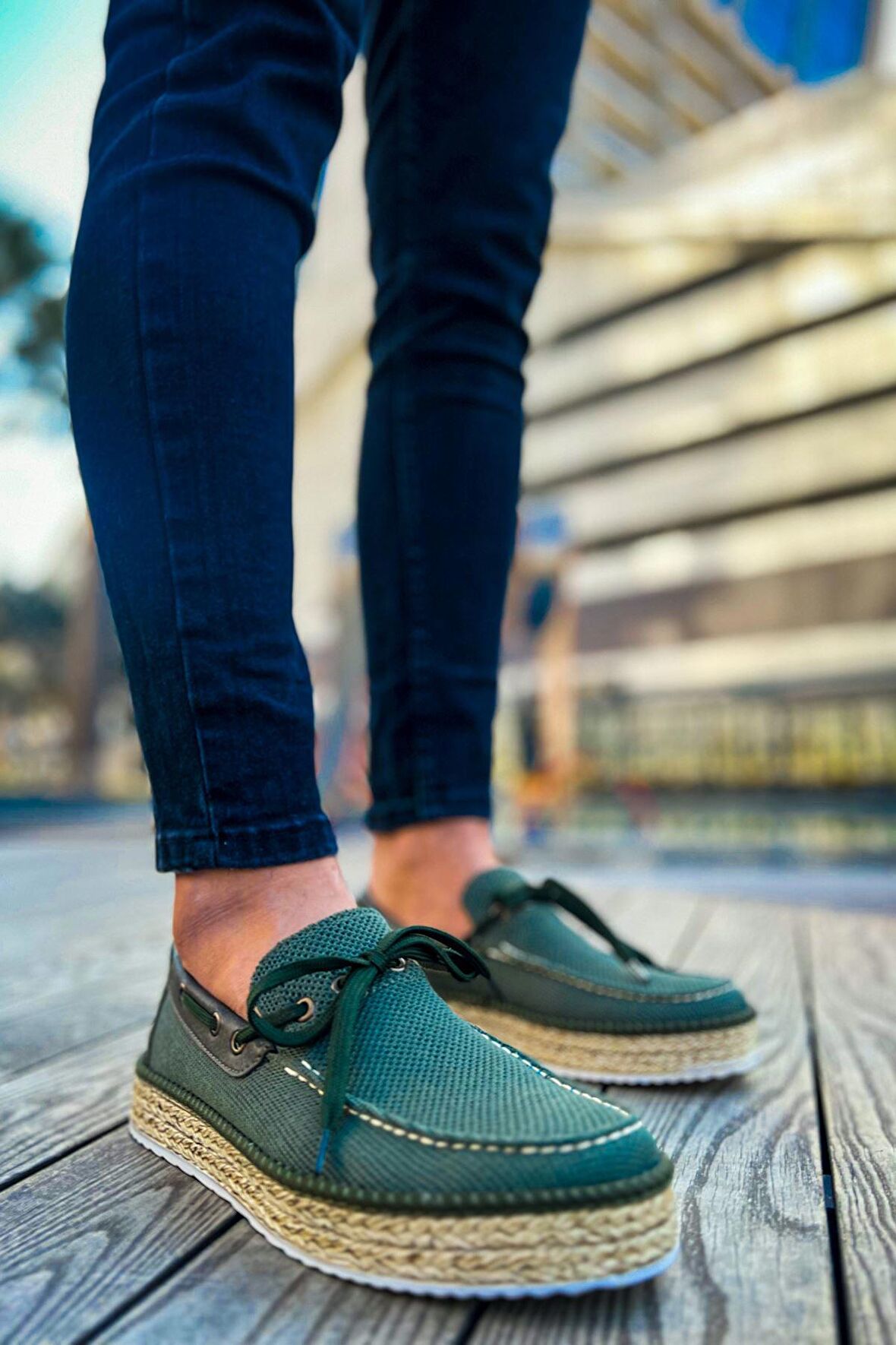 RAMER CH311 Espadril Erkek Ayakkabı HAKI