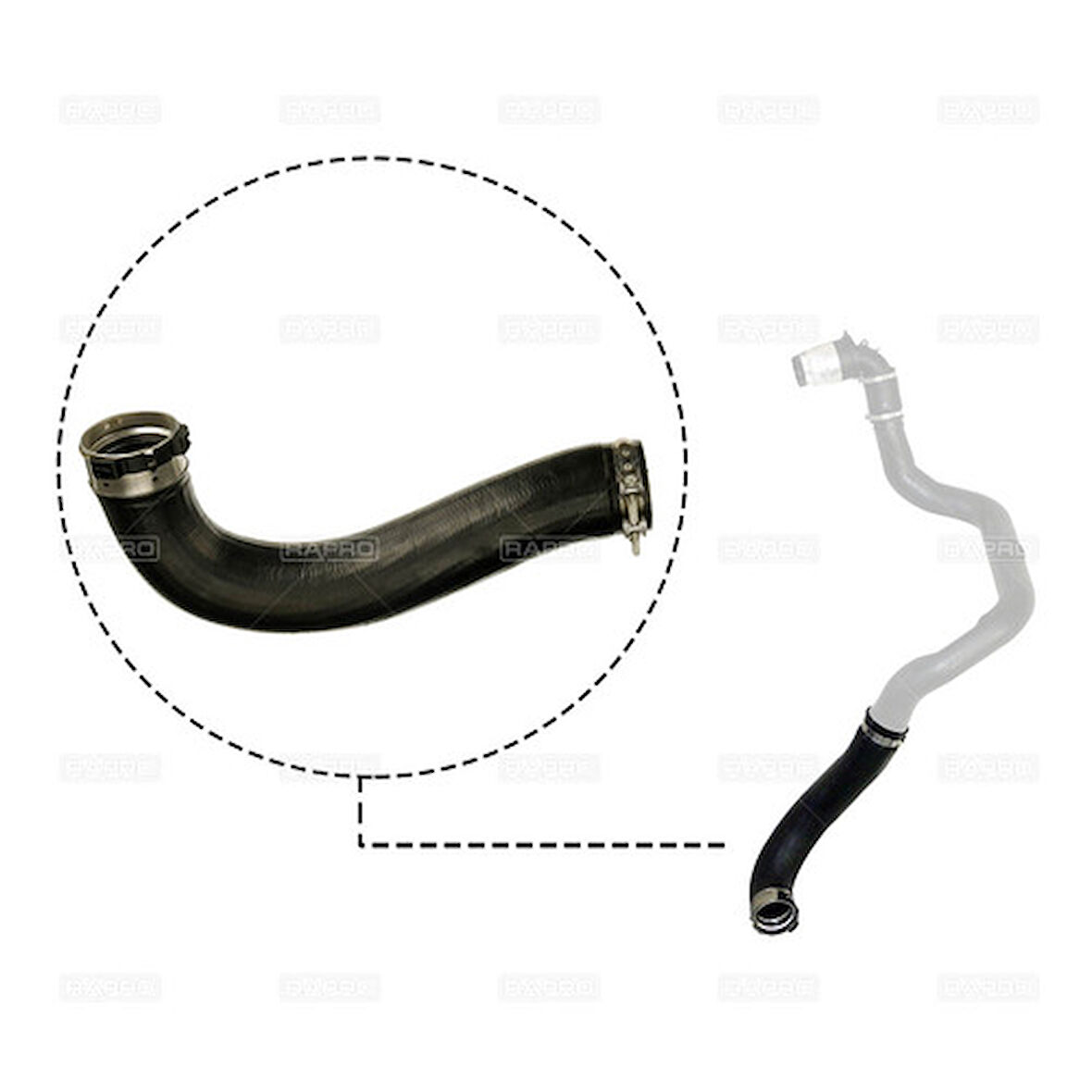 Rapro 12660 Turbo Hortumu Buyuk Master III 2.3 Dcı