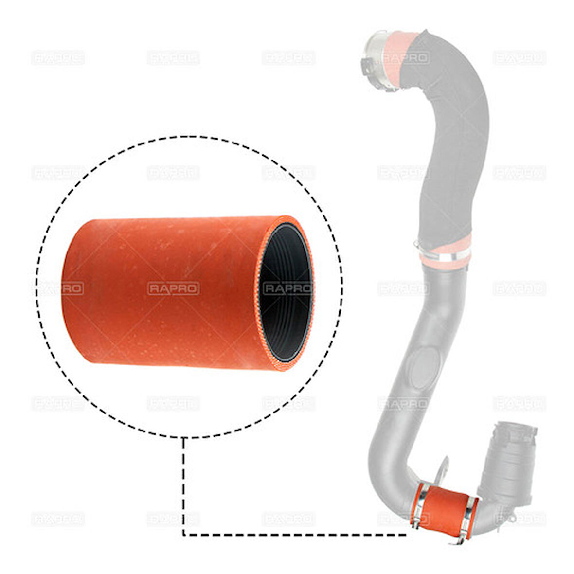 Rapro 12733 Turbo Hortumu Sılıkon Kucuk Master Iıı-Nıssan Nv400 2.3 Dcı