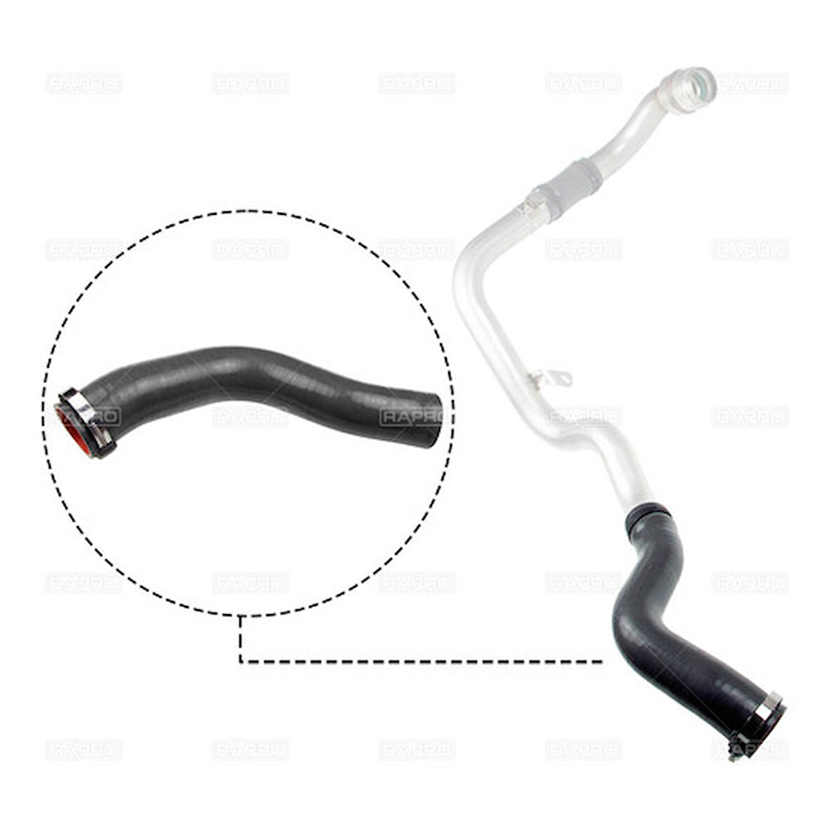 Rapro 12735 Turbo Hortumu Sılıkon Buyuk Dacıa Sandero II 1.5 Dcı