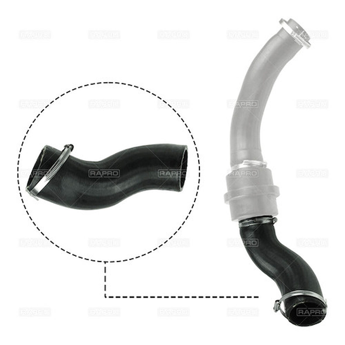 Rapro 16243 Turbo Hortumu Kucuk Transıt V 3.2 D 06>